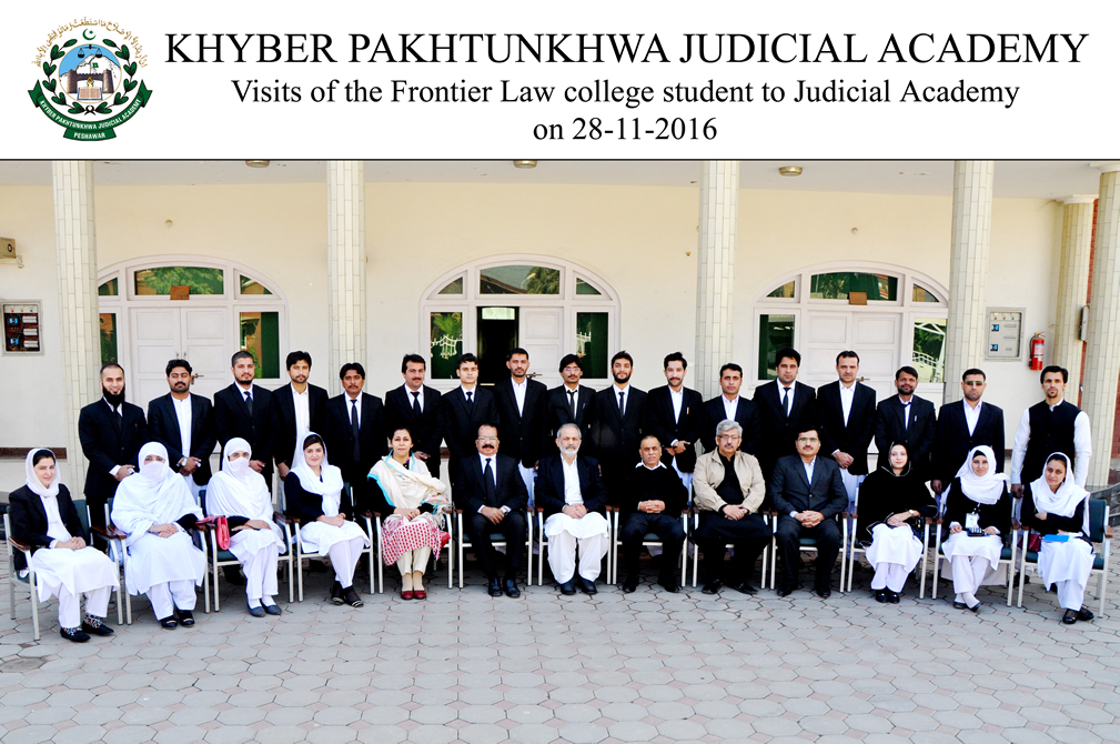 Students of Frontier Law College, Peshawar visit the Academy Khyber